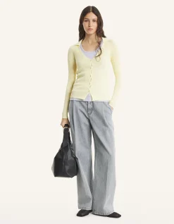 PLEATED JEANS