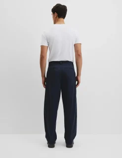 Pleated Wide Leg Chino