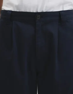 Pleated Wide Leg Chino