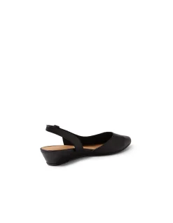 PLEEZA DF BLACK BLACK HEEL LEATHER