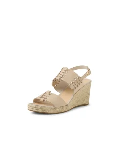 Plover Woven Strap Wedge Sandals