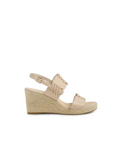 Plover Woven Strap Wedge Sandals