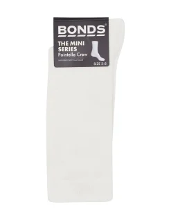 Pointelle Crew Soft Cotton Blend Socks