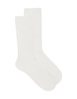 Pointelle Crew Soft Cotton Blend Socks