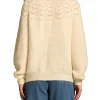 Pointelle Mohair Blend Knit