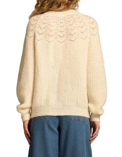 Pointelle Mohair Blend Knit