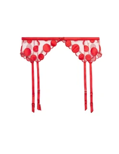 Polka Dot Embroidery Garter