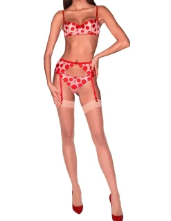 Polka Dot Embroidery Garter