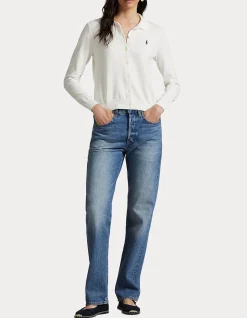 POLO-COLLAR BUTTONED CARDIGAN