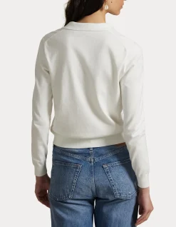 POLO-COLLAR BUTTONED CARDIGAN