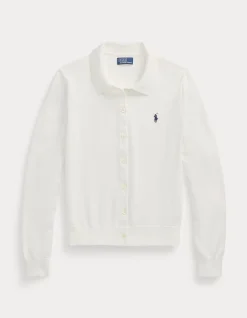 POLO-COLLAR BUTTONED CARDIGAN