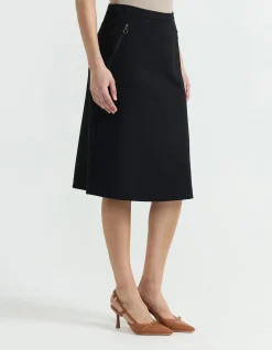 PONTE A-LINE SKIRT