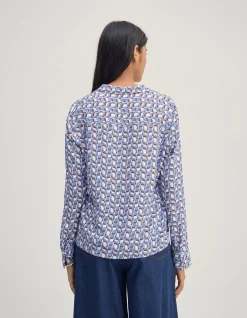 POPPY GEO PRINT SHIRT