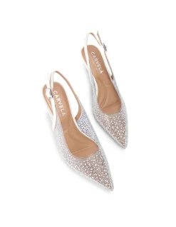 Positano Pearl Low Pearl Slingback Heel