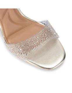 Positano Vinyl Clear Vinyl Heeled Sandal