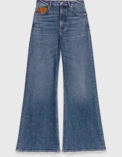 Pratoblue High Waisted Wide Leg Jeans