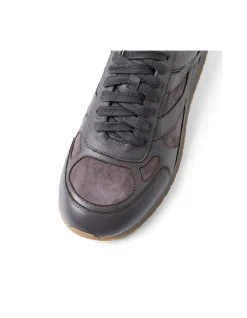 PRINKO DJ CHARCOAL CHARCOAL LEATHER SUEDE