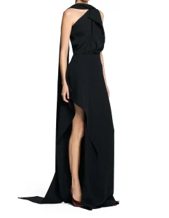 PRIORITY HIGH NECK ASYMMETRIC GOWN