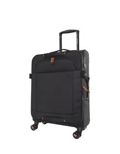 Pro Soft Shell 68cm Expandable Medium Suitcase Black