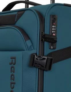 Pro Soft Shell 54cm Expandable Small Carry-On Suitcase Teal