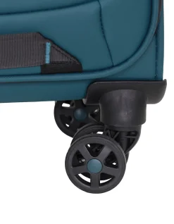 Pro Soft Shell 54cm Expandable Small Carry-On Suitcase Teal