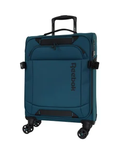 Pro Soft Shell 54cm Expandable Small Carry-On Suitcase Teal