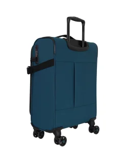 Pro Soft Shell 54cm Expandable Small Carry-On Suitcase Teal
