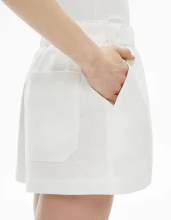 Pull On Linen Shorts