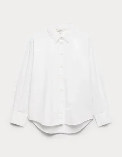 Pure Cotton Collared Button Through Shirt