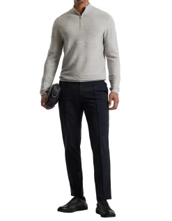 QUARTER ZIP SWEATER