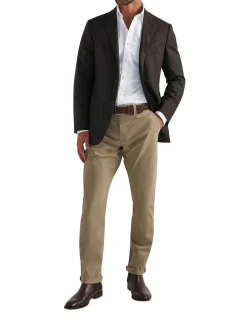 Quattro Herringbone Shirt Slim Fit White