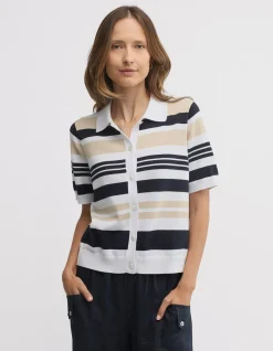 QUELL STRIPED KNIT TOP