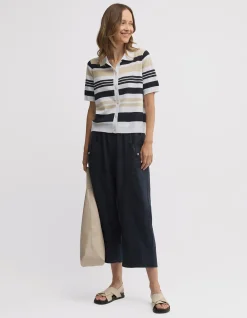 QUELL STRIPED KNIT TOP