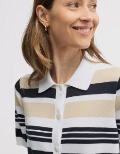 QUELL STRIPED KNIT TOP