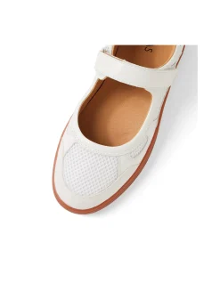 Quesca Mesh Strap Mary Jane Flats