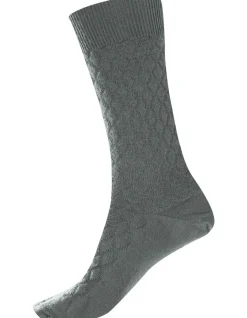 Quilted Merino Wool Health Crew Sock
