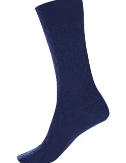 Quilted Merino Wool Health Crew Sock