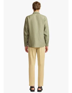 QUY OLIVE LINEN SHIRT