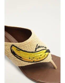 RAFFIA ICON KITTEN HEEL