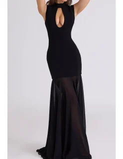 RAPHAELLA COLLAR MAXI DRESS