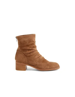 Rarman Perforated Suede Block Heel Boots