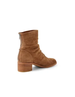Rarman Perforated Suede Block Heel Boots