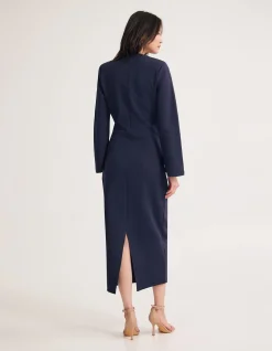 REBECCA PONTI LONG SLEEVE DRESS