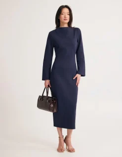 REBECCA PONTI LONG SLEEVE DRESS