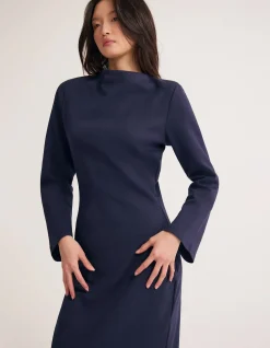 REBECCA PONTI LONG SLEEVE DRESS