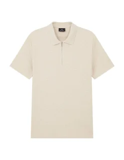 REG FIT ZIP FRONT POLO SHIRT