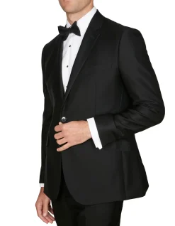 Regular Fit Fit Marcella Peak Collar Stud Front Dinner Shirt