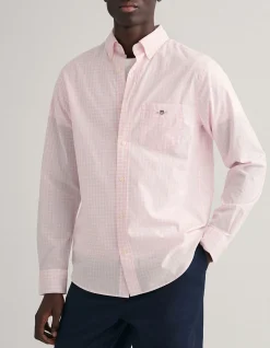 Regular Fit Gingham Poplin Shirt
