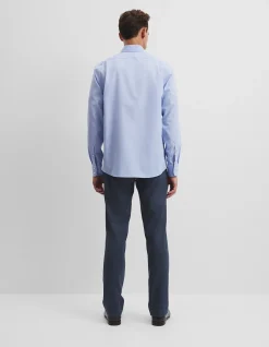 Regular Fit Grid Check Travel Shirt