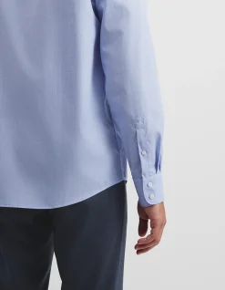 Regular Fit Grid Check Travel Shirt